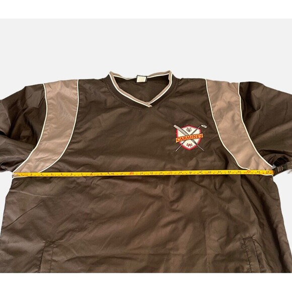 Rawlings Mesh Lined Golf Baseball Windbreaker Black Pullover Men's XL Carmines - Picture 3 of 9